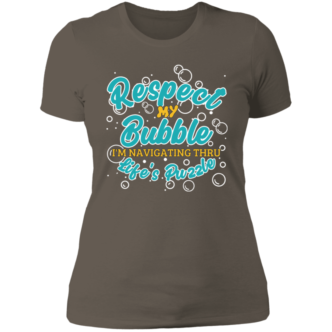 Respect My Bubble: Ladies' Boyfriend T-Shirt